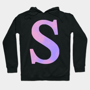 The Letter S Pink and Purple Design Hoodie